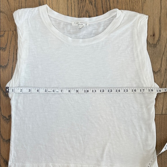 Final Touch Women’s White Sleeveless Slub Tank Top Size X-Small - Picture 6 of 8